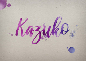 Kazuko Watercolor Name DP