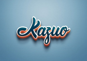 Cursive Name DP: Kazuo