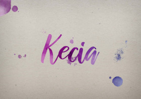 Kecia Watercolor Name DP