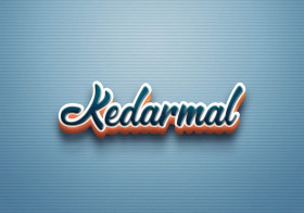 Cursive Name DP: Kedarmal