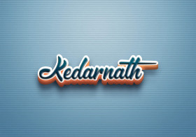 Cursive Name DP: Kedarnath