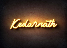 Glow Name Profile Picture for Kedarnath