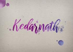 Kedarnath Watercolor Name DP
