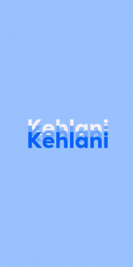 Name DP: Kehlani