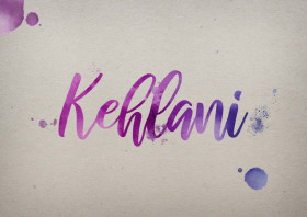 Kehlani Watercolor Name DP