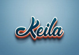 Cursive Name DP: Keila