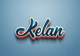 Cursive Name DP: Kelan