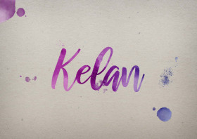 Kelan Watercolor Name DP