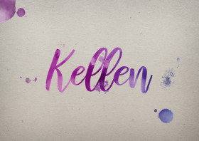 Kellen Watercolor Name DP
