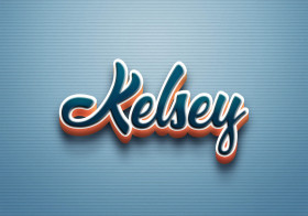 Cursive Name DP: Kelsey