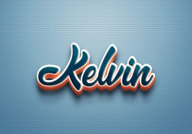 Cursive Name DP: Kelvin