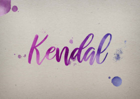 Kendal Watercolor Name DP