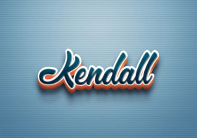 Cursive Name DP: Kendall