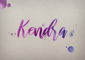 Kendra Watercolor Name DP