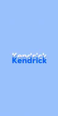 Name DP: Kendrick