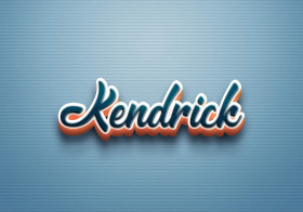 Cursive Name DP: Kendrick