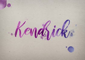Kendrick Watercolor Name DP