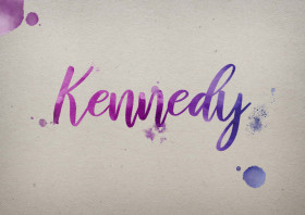 Kennedy Watercolor Name DP