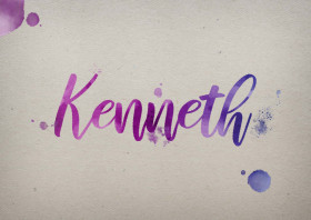 Kenneth Watercolor Name DP