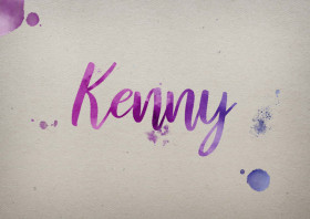 Kenny Watercolor Name DP