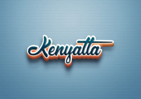 Cursive Name DP: Kenyatta