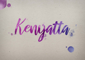 Kenyatta Watercolor Name DP