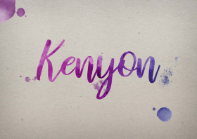Kenyon Watercolor Name DP