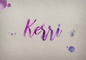 Kerri Watercolor Name DP