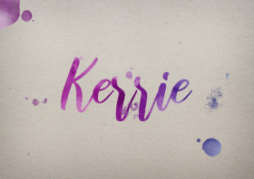 Kerrie Watercolor Name DP