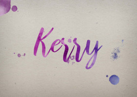 Kerry Watercolor Name DP
