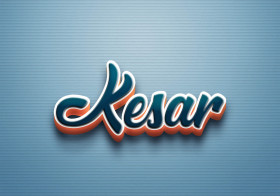 Cursive Name DP: Kesar