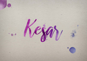 Kesar Watercolor Name DP