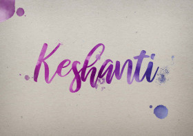 Keshanti Watercolor Name DP