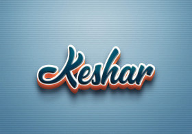 Cursive Name DP: Keshar