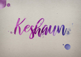 Keshaun Watercolor Name DP