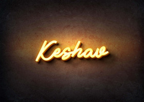 Glow Name Profile Picture for Keshav