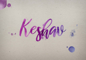 Keshav Watercolor Name DP