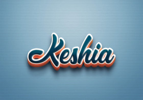 Cursive Name DP: Keshia