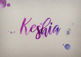 Keshia Watercolor Name DP