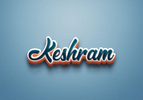 Cursive Name DP: Keshram