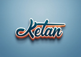 Cursive Name DP: Ketan