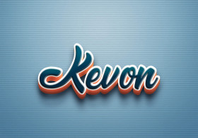 Cursive Name DP: Kevon