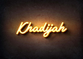 Glow Name Profile Picture for Khadijah