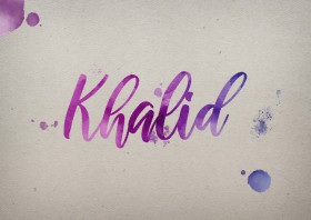 Khalid Watercolor Name DP