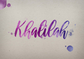 Khalilah Watercolor Name DP