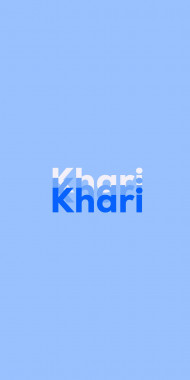 Name DP: Khari