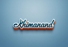 Cursive Name DP: Khimanand