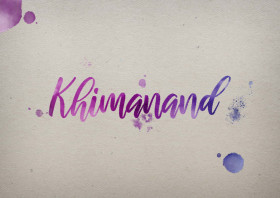 Khimanand Watercolor Name DP
