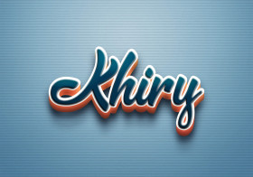 Cursive Name DP: Khiry