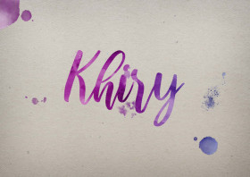Khiry Watercolor Name DP